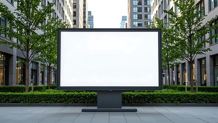 blank urban billboard mockup
