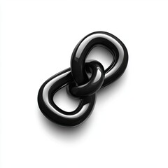 Intertwined black chain links