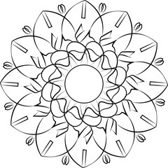 unique mandala design for black colors