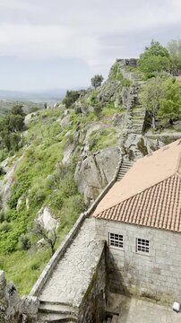 Sortelha, one of Portugal's most picturesque historic villages. From the top of the castle, you can see the essence of the town and architectural details that reflect centuries of history. Portugal