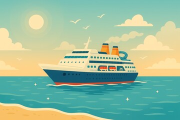 A Relaxing Cruise Vacation Across the Blue Ocean Water