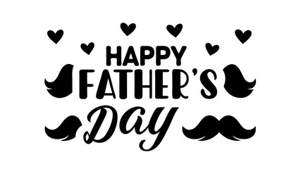 Happy Fathers Day Lettering