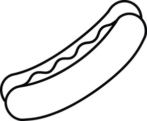 illustration of a hot dog 
