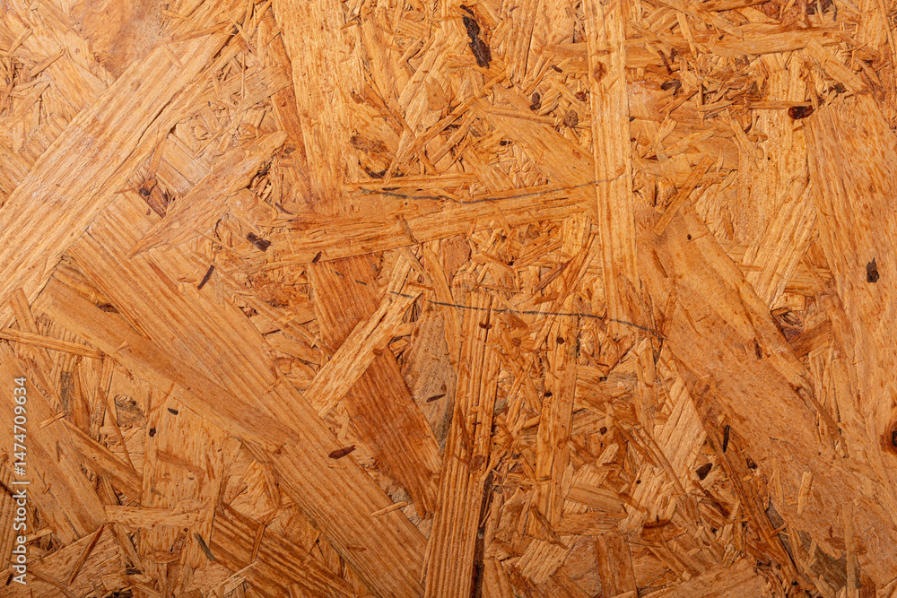 Poster high-resolution image of osb wood texture. perfect for backgrounds, construction, and design project