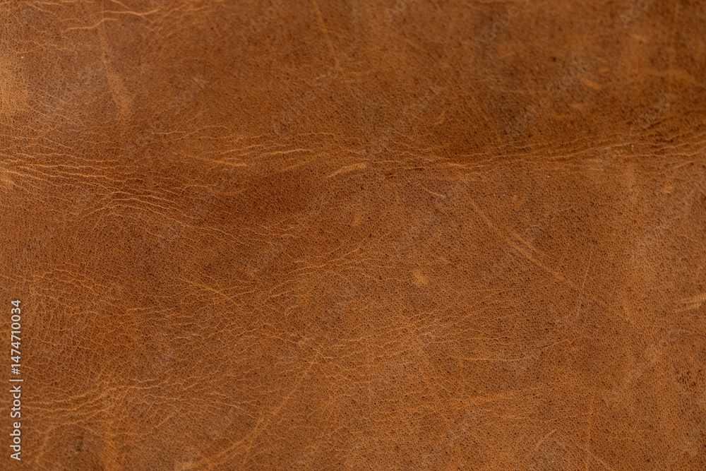 Poster high-resolution image of brown leather texture. perfect for backgrounds, websites, and design projec