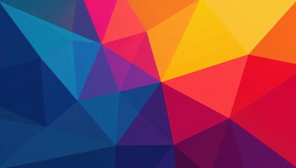 Abstract geometric shapes forming a website header, vibrant colors, modern design , geometric, website header design, lines