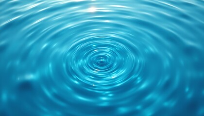 Calm water ripples in a serene blue surface.