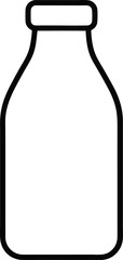 milk bottle  icon vector illustrating