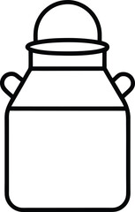 milk bottle vector illustration