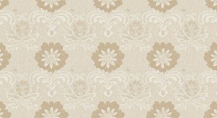 Textile Pattern Vintage Scandinavian Delicate Floral Embroidery