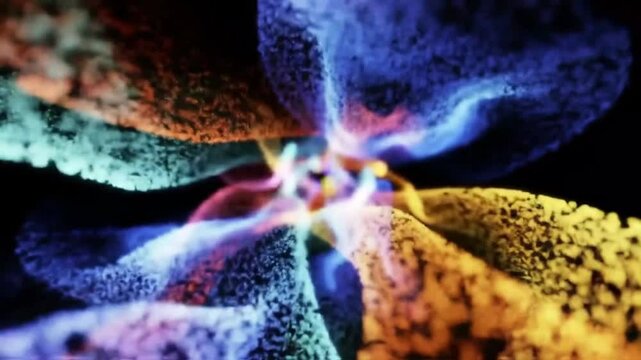 Abstract cosmic light particles and energy flow in deep space