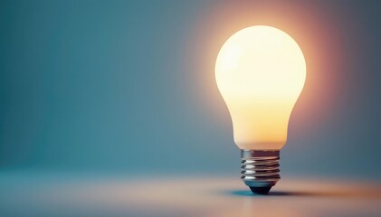 Close-up of modern LED light bulb, showcasing its energy-efficient design and bright illumination , electric, accent lighting