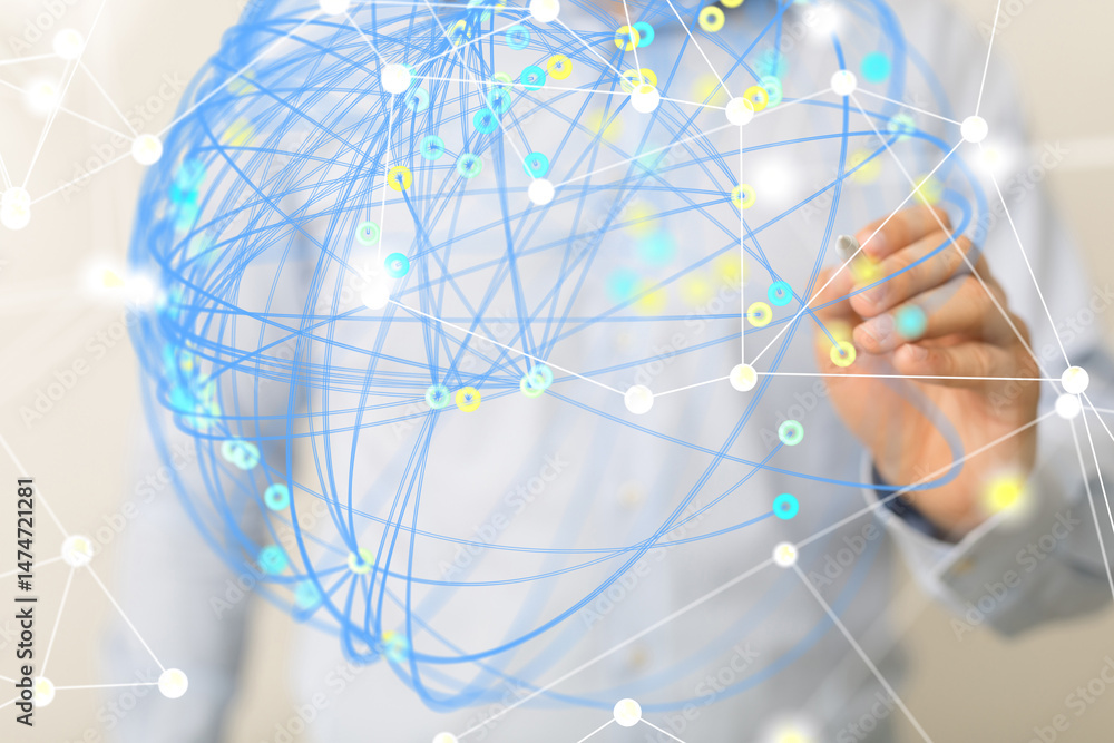 Poster Digital Network and data concept