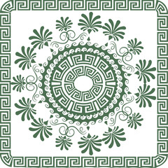 Beautiful flower art and mandala vector design