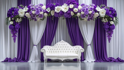 Elegant wedding stage