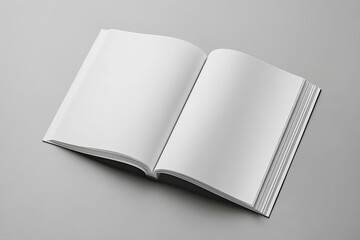 Open book, blank pages, ready for content (1)