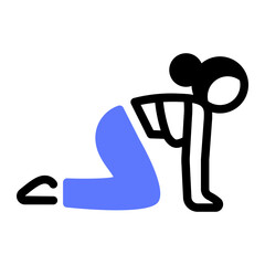 This Cow (pose) icon is suitable for Yoga, Mindfulness, Healthy Lifestyle, etc