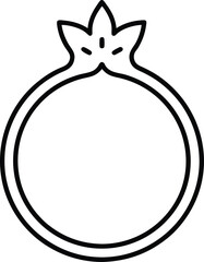 pomegranate icon vector illustration