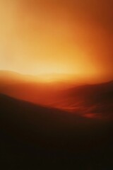 Obraz premium Mountain Range at Sunset