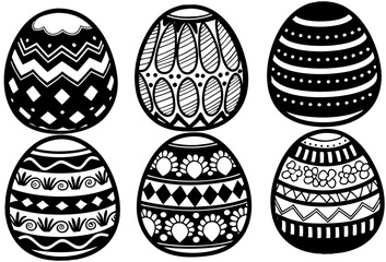 easter eggs vector