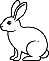vector illustration of a rabbit
