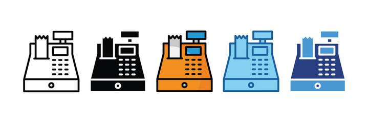 Cash Register  Icon Element For Design