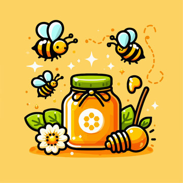 honey and bees