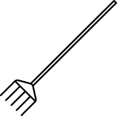 illustration of a rake