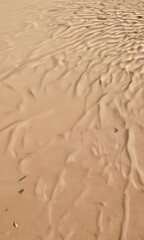 Dry, sun-baked beach sand, textured surface showing fine details, shadows cast by uneven surface ,  landscape,  summer