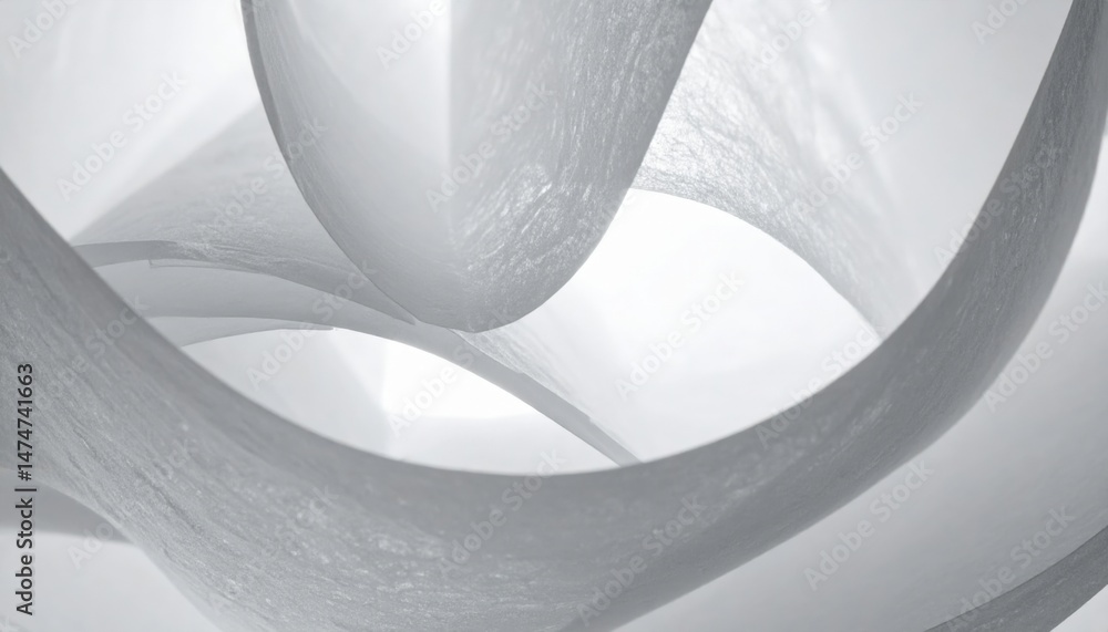 Poster dynamic abstract movement digital environment 3d render white tones aerial perspective fluid design 