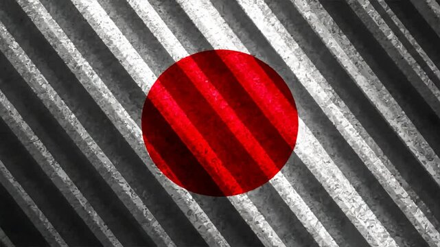 Art on the flag of Japan, creative representation of national pride and culture, abstract design, gion matsuri, kanda matsuri, japan flags
