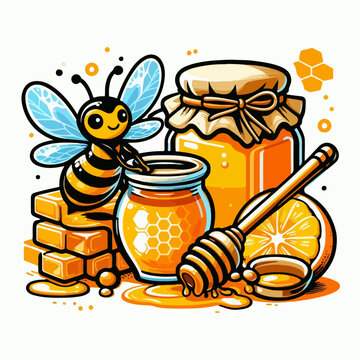honey and bee