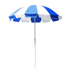 Obraz premium blue and white beach umbrella