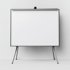 Minimalist Whiteboard on Stand in Bright Modern Workspace