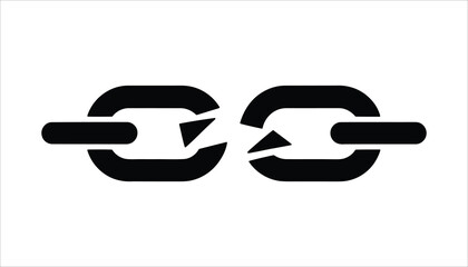 Link and Refresh Icon Symbolizing Connection and Recycle

