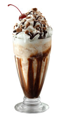 Ice Cream Frappe on Transparent Background

