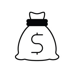 Money Bag Vector icon
