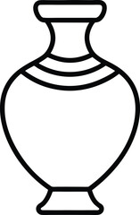 vector illustration of a vase