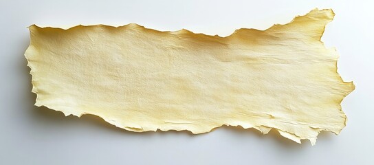 Light beige, unevenly textured sheet of material.  It appears to be dried, flat, and possibly a type of parchment or skin