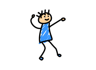 set of an Crayon Doodle Kids Boy