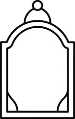 black and white wall mirror