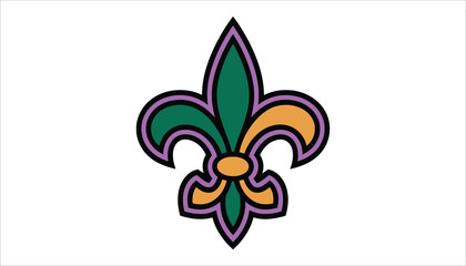 Cross and Fleur-de-Lis Icons Black Silhouettes for Religious and Elegant Designs