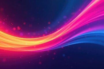 Obraz premium Abstract dynamic swoosh background, vibrant colors, blurred motion effect, wave, digital