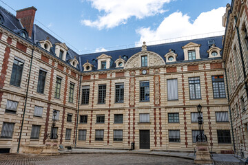 Fototapeta premium Exterior of the Bibliotheque Nationale de France national Library in Paris, France, Europe