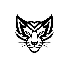 Obraz premium black and white animal line art vector