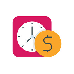 Time Is Money Vector icon