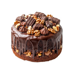 Decadent Chocolate Cake with Nuts and Candy