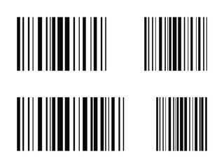 Barcode symbol icon design vector isolated transparent background