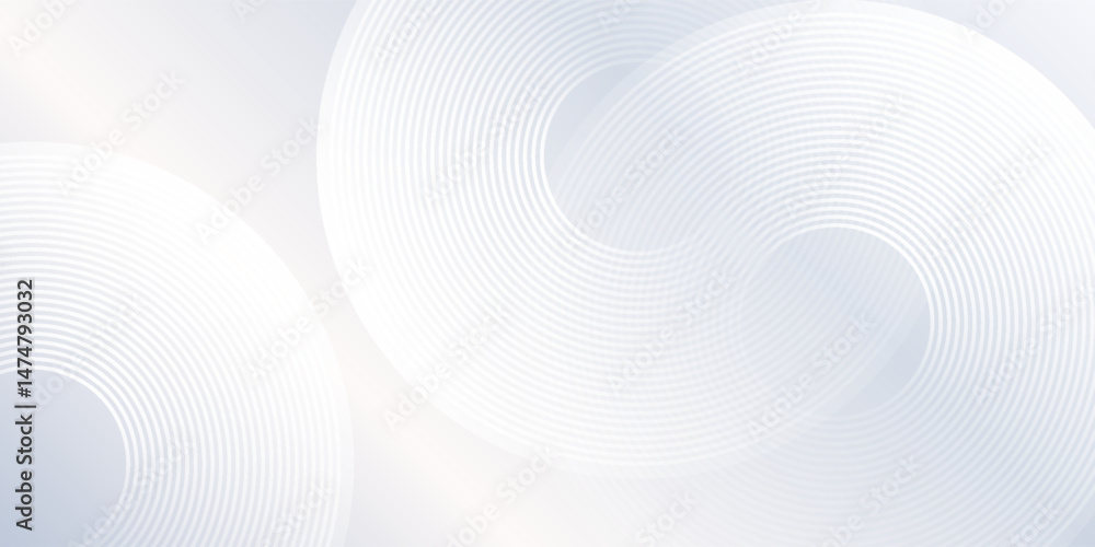 Poster modern grey background with dynamic circle lines modern abstract