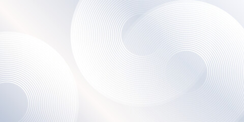 Modern grey background with dynamic circle lines modern abstract